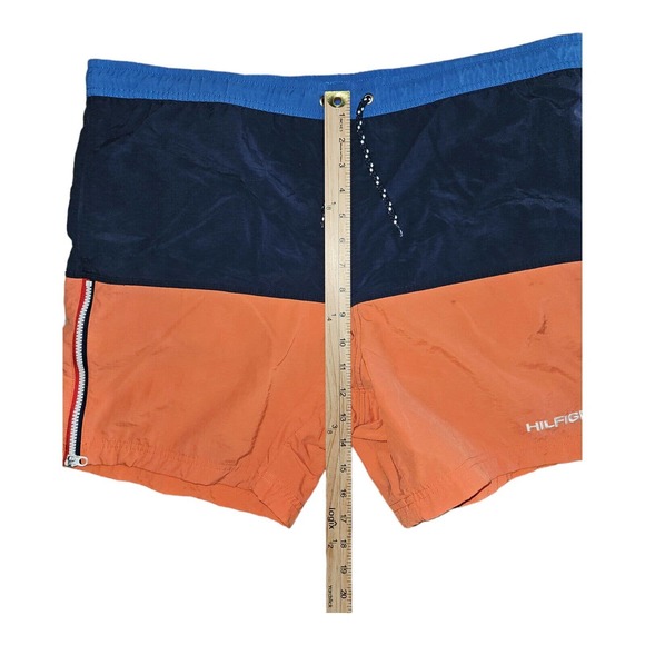 Tommy Hilfiger Swim Trunks Men's Big Medium Zipper Drawstring Pockets - Picture 3 of 9
